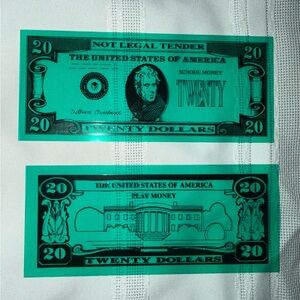 Green Play Money Set